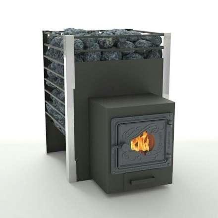 Печь для бани Добросталь Жара-люкс 20 дверка со стеклом Амазонка бай фото в Слониме