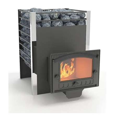 Печь для бани Добросталь Жара-люкс 20 панорамная дверка Амазонка бай фото в Слониме