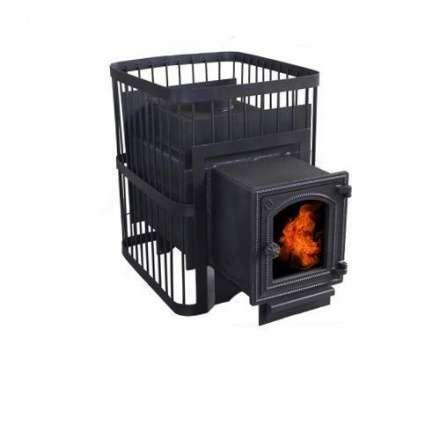 Печь банная ComfortProm РЕТРО  СТАЛЬ 8 мм стекло 26 м3 купить в Слониме