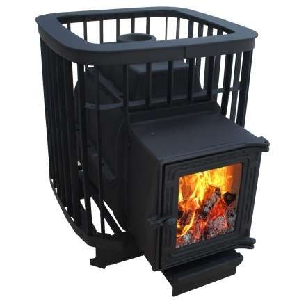 Чугунная печь для бани Варвара Прима 22 (К201) стекло купить в Слониме