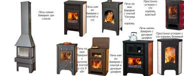 Стальная печь-камин со стеклом Бавария Эко угловая с плитой одна конфорка фото купить в Слониме в Слониме
