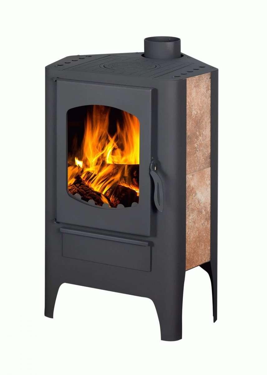 Печь-камин Бавария Эко угловая с плитой 1 конфорка купить в Слониме