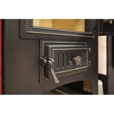 Купить стальной камин Везувий ПК-01 (270) в Слониме фото в интерьере в Слониме