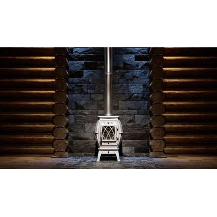 Купить Печь-камин Печь-камин ProMetall Бахта (черная) чугун в Слониме Амазонка бай фото в Слониме