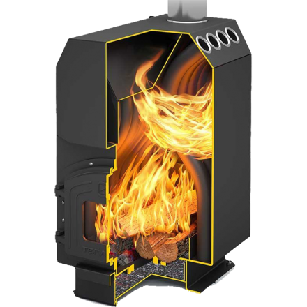 Отопительная печь Теплодар ТОП-200 ДЧ в Слониме