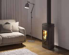 Стальной дедорогой камин EVEREST F7 фото в Слониме