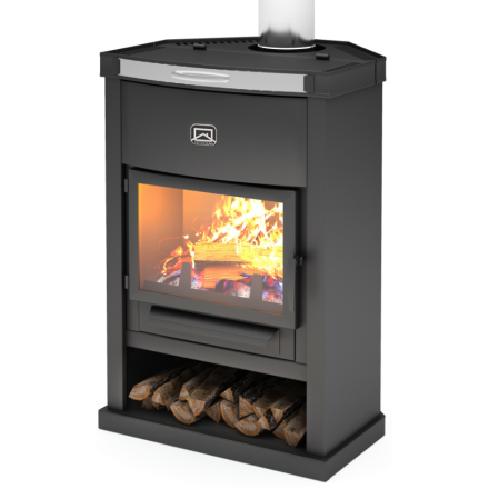 Печь-камин Теплодар ОВ-120 (угловой) Амазонка бай фото в Слониме