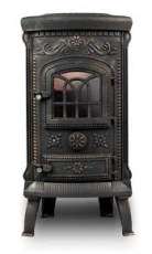 Купить Печь-камин NORDflam Verdo patine в интерьере в Слониме Амазонка бай фото в Слониме