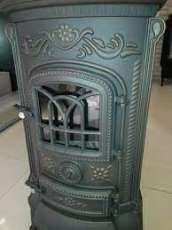 Купить Печь-камин NORDflam Verdo patine в интерьере в Слониме Амазонка бай фото в Слониме