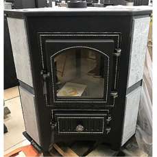 Купить Печь-камин Везувий ПК-01 (220) угловой бежевый 9 кВт в Слониме фото в Слониме