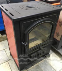 Купить Печь-камин Везувий ПК-01 (205) с плитой и т/о красн.12 кВт в Слониме в Слониме