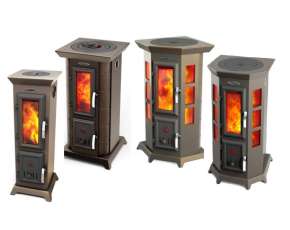 Недорогая стальная печь Термофор Статика Секста, чёрная бронза фото серия в Слониме