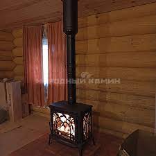 Купить Печь-камин NORDflam Arica в интерьере в Слониме Амазонка бай фото в Слониме