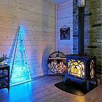 Купить Печь-камин NORDflam Arica в интерьере в Слониме Амазонка бай фото в Слониме