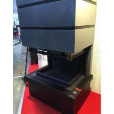 Стальной камин Родос 800 черный фото в Слониме