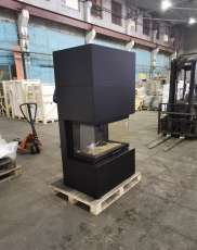 Стальной камин Родос 800 черный купить фото в Слониме