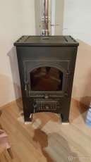 купить Печь-камин Везувий ПК-01 (270) c плитой бежевая 9 кВт в Слониме в Слониме