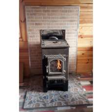 Купить Печь-камин Везувий ПК-01 (270) с плитой и т/о бежевая 9 кВт в Слониме в Слониме