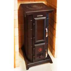 Недорогая стальная печь Термофор Статика Тетра, чёрная бронза фото в Слониме