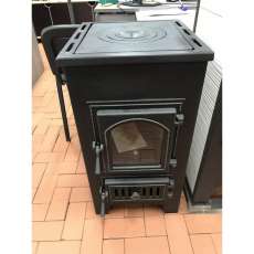 Купить Печь-камин Везувий ПК-01 (270) с плитой и т/о красный 9 кВт в Слониме в Слониме