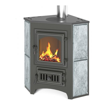 Печь-камин Везувий ПК-01 (220) с конфоркой угловой талькохлорит Амазонка бай фото в Слониме