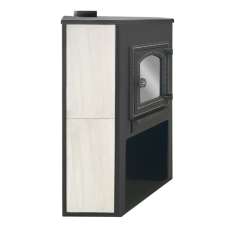 Стальной камин со стеклом ЭТНА (ДТ-4С) угловой Амазонка бай фото  в Слониме