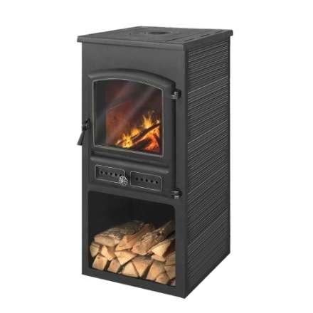 Печь-камин ЭТНА (БКД) с плитой Амазонка бай фото в Слониме