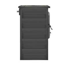 Печь-камин российский ЭТНА (Панорама) с плитой "Антрацит" высокий фото в Слониме