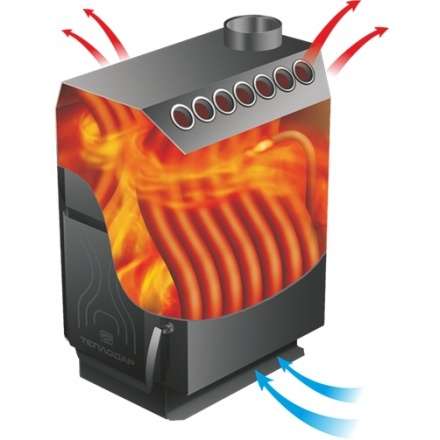 Отопительная печь Теплодар ТОП-200 ДС в Слониме