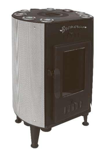 Печь отопительная Бренеран-Канадка плюс АОТ-04 в сетке серебро в Слониме