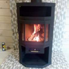 Купить стальной камин Мета-Бел Ока с плитой в Слониме фото  в Слониме