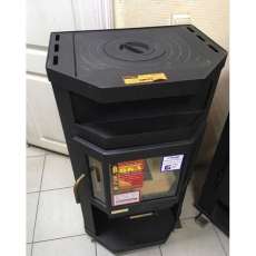 Купить недорогой камин с большим стеклом Мета-Бел Ока с плитой в Слониме фото в Слониме