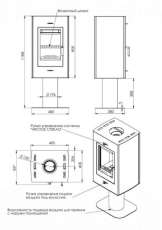 Купить стальной камин с шамотом Мета-Бел Рона в Слониме фото в Слониме