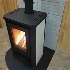 Купить стальной недорогой камин с шамотом Мета-Бел АОТ 7.0 Ритм в Слониме фото в Слониме