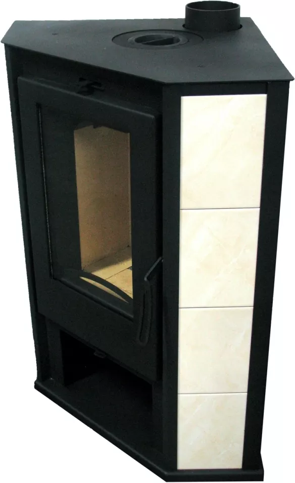 Купить стальной камин с шамотом Мета-Бел Ритм L в Слониме фото в Слониме