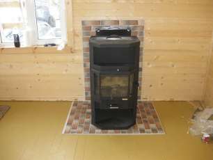 Купить большой камин с шамотом Мета-Бел Ангара-Аква в Слониме фото в Слониме