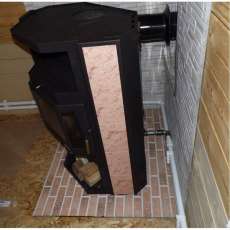 Купить стальной камин с теплообменником Мета-Бел АОТВ 9.0-03 Печора-Аква в Слониме фото в Слониме