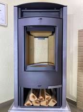 Купить стальную печь-камин Мета-Бел АОТ 7.0-01 в модификации Сена в Слониме фото  в Слониме