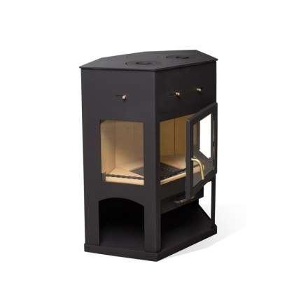 Печь-камин Мета-Бел АОТ 11.0 (в модификации Енисей с плитой) в Слониме