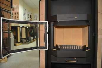 Купить недорогой камин с шамотом Печора Мета Бел в Слониме фото в Слониме