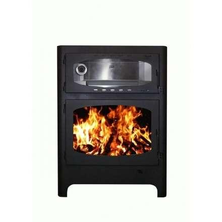 Печь-камин Бавария Эко с духовкой и плитой фото в Слониме