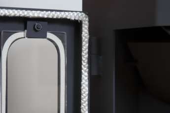 Стальной недорогой камин Бавария призматик пристенно-угловой фото в Слониме