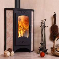 Печь-камин Бавария угловая с плитой РК 123 в Слониме