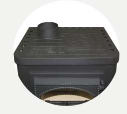 Чугунный камин Бавария Оптима Чугун с плитой фото в Слониме