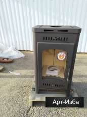 Недорогой камин со стеклом Бавария Оптима с плитой фото в Слониме