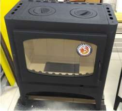 Недорогой камин Бавария Эко с плитой 2 конфорки фото в Слониме