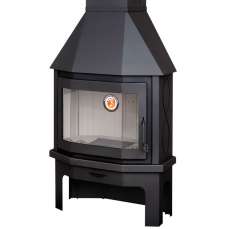 Камин Мюнхен пристенно-угловой чёрный купить в Слониме