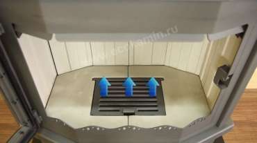 Стальной камин Мюнхен пристенно-угловой графит фото в Слониме