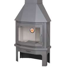 Камин Мюнхен пристенно-угловой графит купить в Слониме