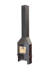 Камин Мюнхен пристенно-угловой графит Амазонка бай фото в Слониме